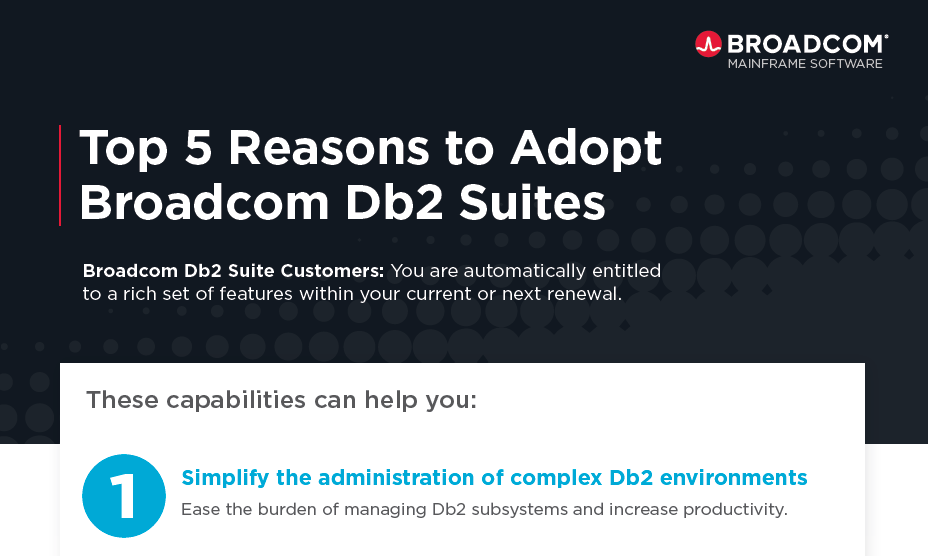 View Top 5 reasons to adopt db2 suites